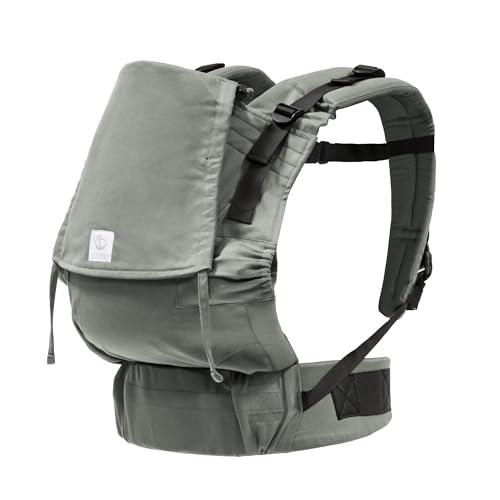 Marsupio Stokke Limas Flex, Glacier Green (OCS) - Marsupio per neonati con fibbia intera - Tre opzioni di trasporto - Sicuro per bambini da 1 mese/4 kg fino a 20 kg