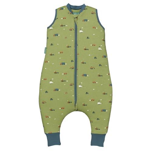molis&co - Sacco Nanna con piedini - Sacco nanna invernale per Bambini - Sacchi Nanna 2.5 tog con piedini - 100% Cotone (Oeko-TEX 100) - Little Drivers (3 anni)
