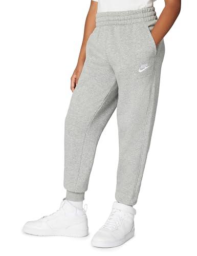 Nike FD3008-063 K NSW Club FLC JGGR LBR Pantaloni Sportivi Unisex Bambino Dk Grey Heather/Base Grey/White Taglia L