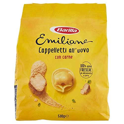 Barilla Pasta all'Uovo Ripiena Le Emiliane Cappelletti alla Carne, 500 g