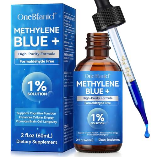Soluzione di blu di metilene 1% - 60ml Methylene Blue Purezza ultra elevata con Vitamina C & Stevia | Testato in Laboratorio | Senza Formaldeide, Versatilità d'Uso
