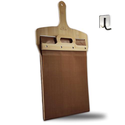 Leo and Gio Pala Per Pizza Scorrevole 30 X 60 Cm Con Tappetino | Pala Barella Per Pizza Peel Prendi Pizza Scorrevole Pala Pizza Scorrevole Impasto Alta idratazione