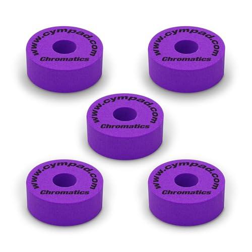 Cympad Viola Chromatics Foam Cymbal Pad Set - Rondelle in schiuma a memoria di forma ad alta densità per migliorare il suono e la durata, adatte a tutti i supporti per piatti - 40/15mm