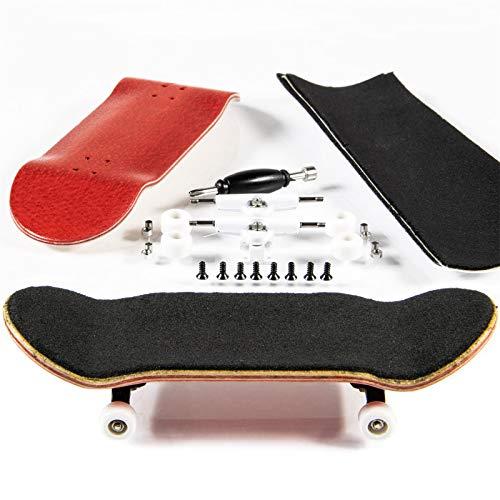 PhoneNatic Set di skateboard per dita, colore rosso (design 5)