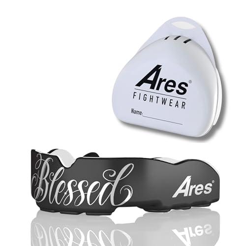 Ares Fightwear® Scatola di paradenti Slim Fit con scatola per arti marziali, MMA e atleti, massima protezione dei denti grazie alla vestibilità ottimale, mouthguard professionale per uomo e donna