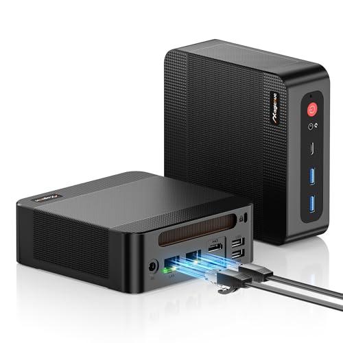 MAGICNUC AG2 Mini PC Casa e Ufficio, Ryzen 7 7840HS, 32GB DDR5, SSD PCIe da 512GB, Mini Computer Desktop, USB 2.0/DP/HDMI, Doppia LAN RJ45, WiFi 6E, BT 5.2, Triplo Display 4K, Mini PC Gaming Compatto