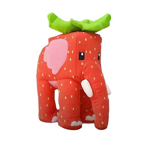 AVZYARDY Peluche Steal a Brainrot, Elefante Fragola, Giocattolo Italiano Carino Tralalero Meme, Animali Morbidi Regali Divertenti per Fan, Decorazione per Casa e Collezione