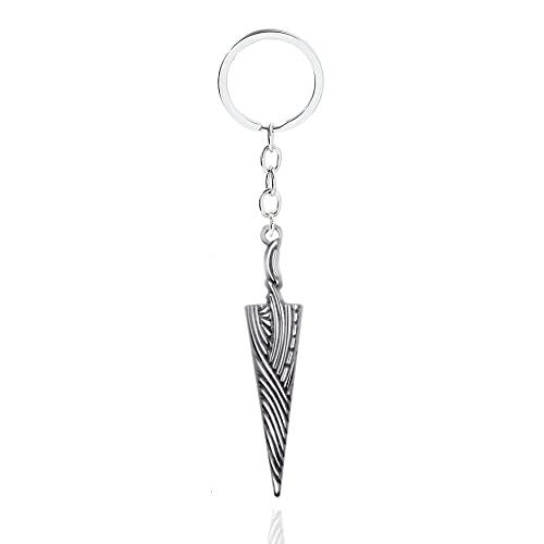Strike3D Gioco Hollow Knight Bone Nail Logo The Pale king Figure portachiavi gioielli portachiavi