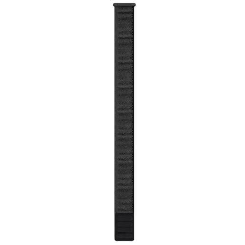Garmin Cinturino Originale, 26mm, UltraFit in Nylon, Chiusura a strappo, Ultra-leggero, Elastico, Anti-microbico, Black