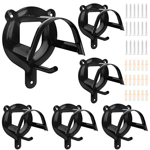 VEUWOLM 6 Pezzi Ganci Briglie per Cavalli, Ganci per Briglie, Staffa per Briglie in Metallo, Montaggio a Parete, Supporto per Briglie con Tubi e Viti per Briglie Accessori