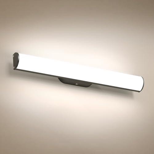 OOWOLF 43.5cm Lampada da Specchio per Bagno - 12W Luce Naturale 4000K IP44 Impermeabile Luce Specchio LED Applique Bagno Specchio Moderno Illuminazione