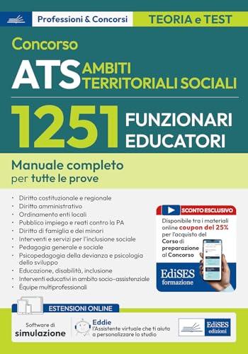 Concorso 1251 Funzionari Educatori e Pedagogisti ATS: manuale per tutte le prove