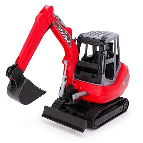 Toyland® Escavatore giocattolo rosso da 30 cm (12