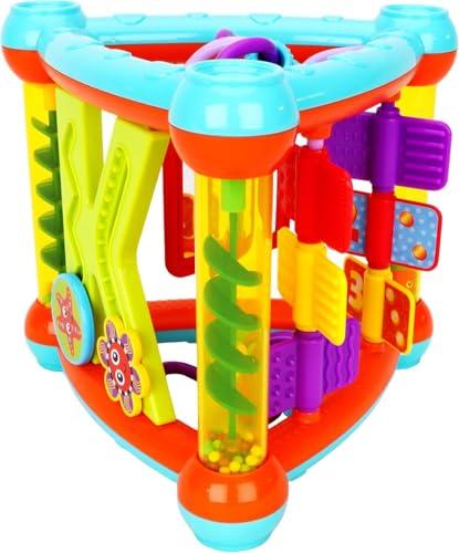 Toyland® - Il mio Primo Triangolo di attività - Apprendimento e Divertimento a 5 Facce - Giocattoli per Bambini - 6m +