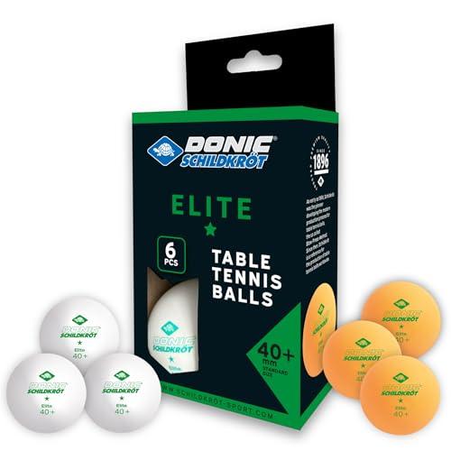 Donic-Schildkröt Palline da Ping Pong Elite 1-Stella, Qualità Poly 40+