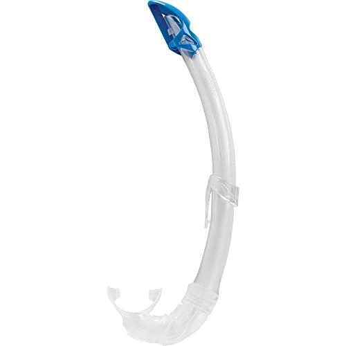 Cressi Mexico, Tubo Snorkel per Immersioni, Apnea, Snorkeling Unisex Adulto, Trasparente/Blu, Unica
