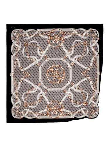 GUESS NOELLE PRINTED KEFIAH 130X130, COLOR BLA - BLACK BLA - BLACK One Size