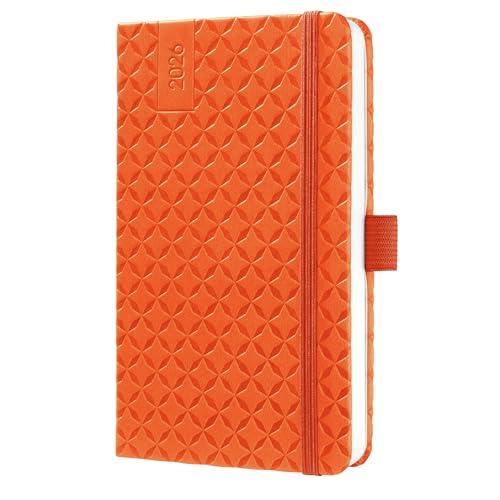 SIGEL J6118 Agenda settimanale Jolie 2026-1 anno - circa A6 - pumpkin orange - 2 pagine = 1 settimana - copertina rigida - 80 g/m² - arancione - 174 p. - certificazione FSC