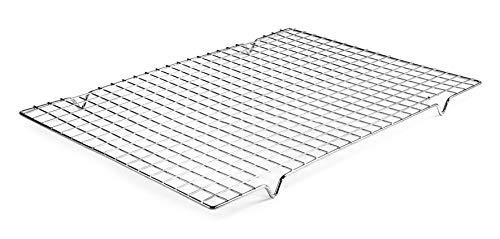 Lacor 66927 Griglia Rettangolare Per Pasticceria, Acciaio Cromato, Argento, 43 x 30 Cm