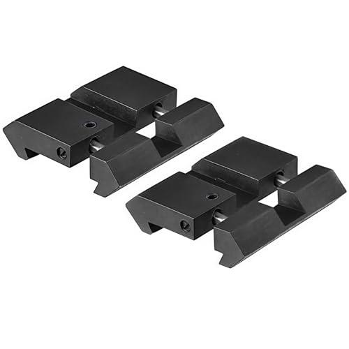 ACEXIER 2 Pz/Lotto Coda di Rondine Militare per Weaver Picatinny Adattatore in Alluminio da 11 mm a 22 mm .22 Cal Base per Montaggio su Pistola per Fucile Adattatore per Guida a Scatto