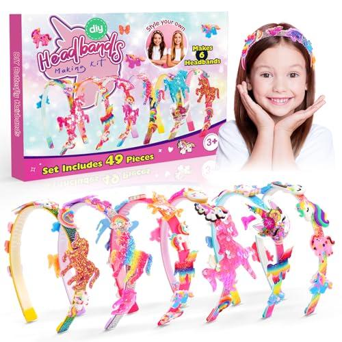 HappyKidsClub Giochi Creativi per Bambina 3-10 Anni Femmina, Cerchietto Unicorno Regalo Compleanno