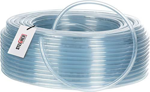 STEIGNER Tubo Flessibile in PVC, Tubo dell'Acqua, Tubo Flessibile Tecnico, Trasparente, Diametro: 13-17 mm, Lunghezza: 5 m, SBS-20-5