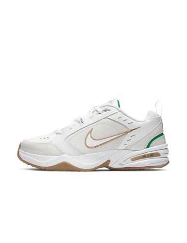 NIKE Monarch 4, Sneaker Uomo, White Metallic Gold Phantom Lucky Green, 43 EU