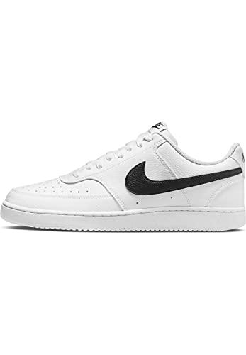 NIKE Court Vision Low Next Nature, Sneaker Uomo, White Black White, 45 EU