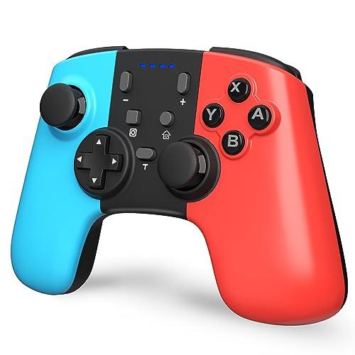 Controller Switch, Wireless Switch Controller Pro Gamepad Joystick per Switch/Switch Lite/OLED/PC con Turbo/6-Assi/Doppia Vibrazione/Svegliati e Screenshot