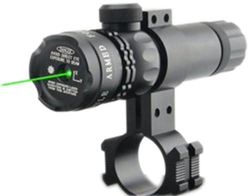 MAYMOC Green Dot Sight con supporto per guida Picatinny - Include caricabatteria, supporto e interruttore per cavo con 2 set di batterie