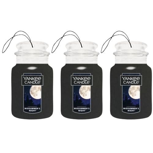 Yankee Candle Car Jar Profumatore per auto, Notte di mezza estate, 3 pezzi