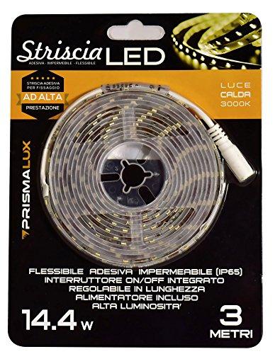 Prismalux LSK3MT65-C Striscia LED Completa, 14.4 watts, Bianco, 8 x 3m