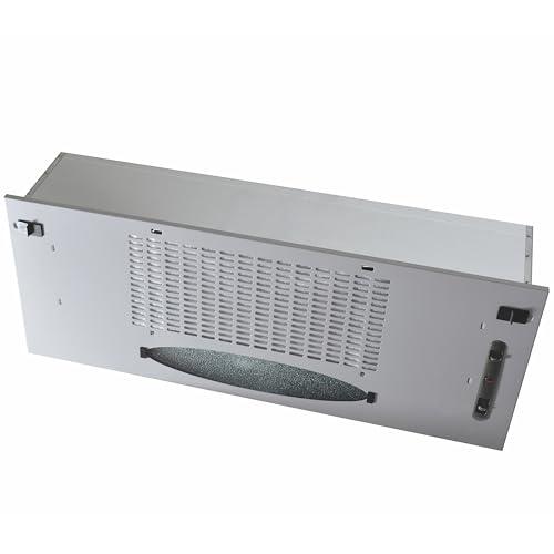 Fhuller Cappa Gruppo Incasso CP BASIC 60 K102R0188, Cappa Sottopensile 60 cm, MOTORE 263 m³/h, Comando Meccanico Slider LED 2.5W, Classe D, Finitura Grigia
