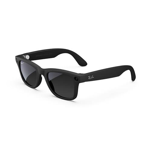 Ray-Ban Ray-Ban Meta RW 4008 WAYFARER - Occhiali da sole unisex, nero/grigio opaco, 53/22/155, nero opaco/grigio sfumato, 53/22/155, nero opaco/grigio sfumato, 53/22/155