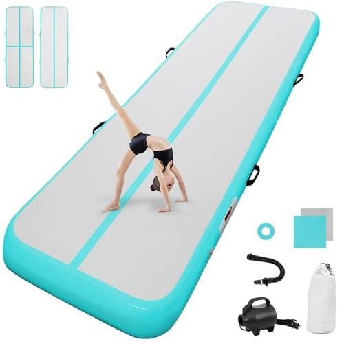 ginnastica artistica 10cm Spessore 3 m tappeto ginnastica Tappetino da Ginnastica Gonfiabile Artistica Materasso Yoga Taekwondo con Pompa elettrica