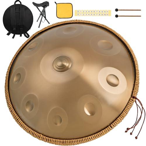 440 Hz Handpan Drum 9 Toni 22 Pollici Handpan Instrument Re Minore Handpan Music Percussione Armonica con Risonanza Confortevole Ideale per Principianti Sound Healing Meditazione