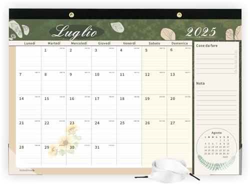 Calendario 2026 da Muro Fiori Vegetali 43 x 31 cm Luglio 2025 Dicembre 2026 Calendario Famiglia Italiano Planner Mensile Con le Vacanze Calendario da Tavolo Organizzatore di Famigli Ufficio