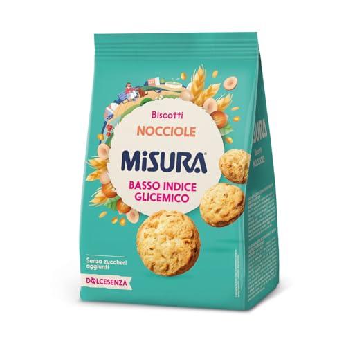Misura Dolcesenza a Basso Indice Glicemico Frollini con Nocciole | Biscotti con Nocciole | Confezione da 200 grammi