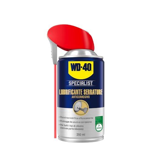 WD-40 - Specialist - Lubrificante Serrature - Anticorrosivo - Sbloccaggio immediato - Senza grasso o silicone - Per uso interno ed esterno - Ideale per serrature di casa, veicoli e mobili - 250ml
