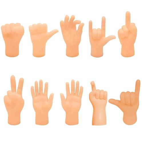 RDNKVB 10pcs Tiny Hands Mini Mani Piccole Mani Manine Marionette da Dito per Famiglia Amico Giochi Festa Animale Domestico