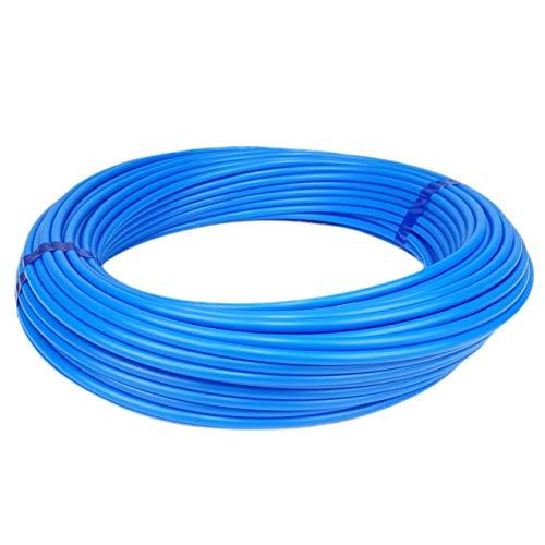 Tubo in polietilene, 25 m, 12/10 mm (diametro esterno/diametro interno), tubo pneumatico ad aria compressa, colore: blu