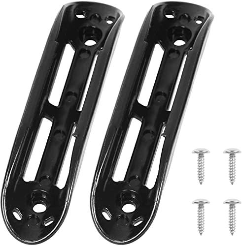 Namvo 2 Pezzi di Supporto per pagaia per Kayak Nero Clip universali per Kayak montati sul Ponte Kit di Accessori per Remi con Fissaggio a 4 Viti per Canoe Kayak Docks