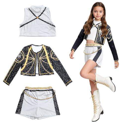DAZZTIME Costume Cosplay per Bambini,Costume Halloween Bambino,Set Costume Halloween per Bambina,Cosplay Party Halloween,per Arnevali,Carnevali e Feste a Tema