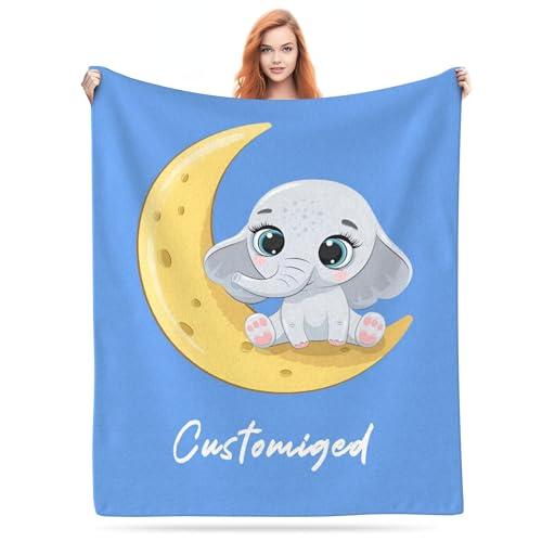 LMQJDZ Coperta per Neonati Personalizzata,Coperta Per Bambino Personalizzato Con Nome Neonato, Ottimo regalo per compleanno, Natale, Ringraziamento- Opzioni pattern multiple