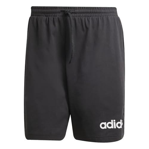 Adidas Homme Essentials Linear Single Jersey Short, Black/White, M