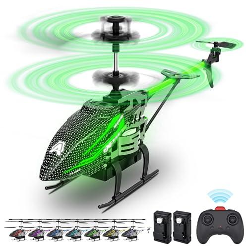 BuzzoXerex Elicottero Telecomandato, 2.4G Elicottero RC, Elicottero Rradiocomandato con Luce LED & 3.5 Ccanali, Aereo Telecomandato con Giroscopio e Altezza Fissa, Bambini e Adulti