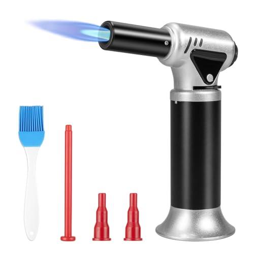 Carehabi Cannello da Cucina Fiamma Ossidrica Portatile Bruciatore a Gas per Cucinare, Cuocere, Barbecue, Campeggio (Gas Butano Non Incluso)