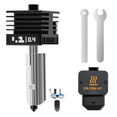 H2D Combo Quick Swap Hotend 0.4mm Acciaio Temprato Ugello Testa di Stampa Dell'estrusore ad Alta Temperatura con Copertura in Silicone Compatible with Bambu Lab H2D Combo/A1/A1 Mini Stampanti 3D