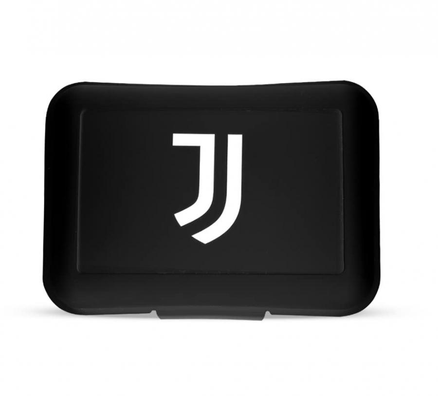 ILS I LOVE SHOPPING Contenitore Portapranzo Porta merenda Scatola Sandwich Box per Bambini Tifoso (Juventus Black)