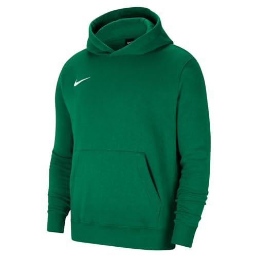 NIKE FLC Park21 Felpe con Cappuccio Pine Green/White L